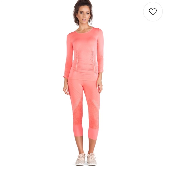 Adidas x Stella McCartney SEAMLESS TEE SHIRT TOP - Picture 4 of 4